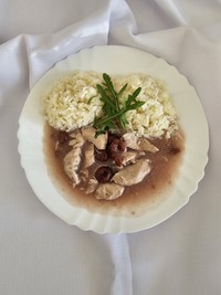 Kuracie prsia s višňami